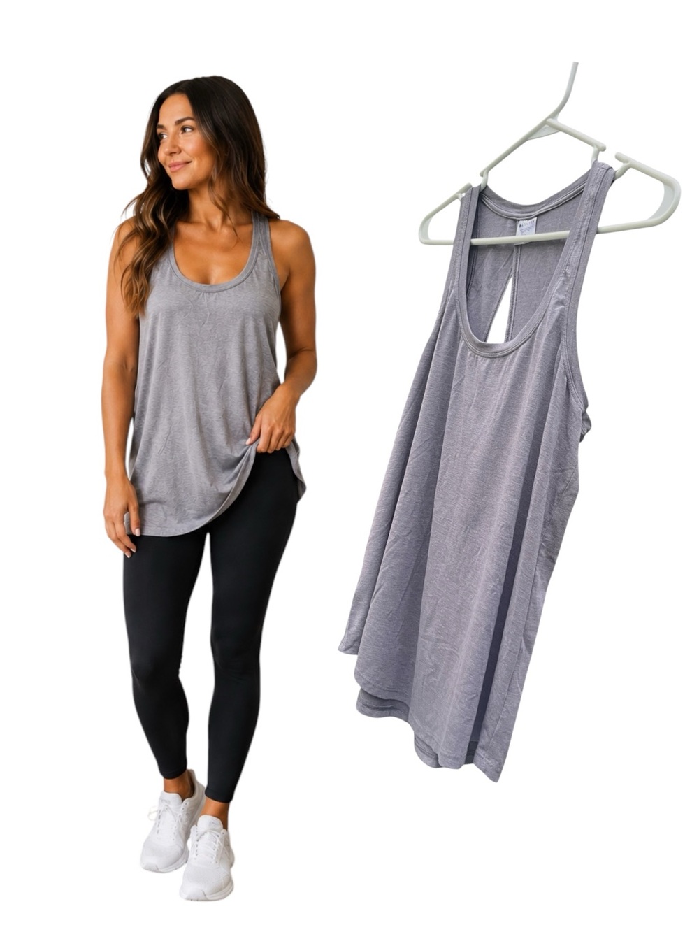 Athleta Keyhole Open Back Active Tank Top - Size Small